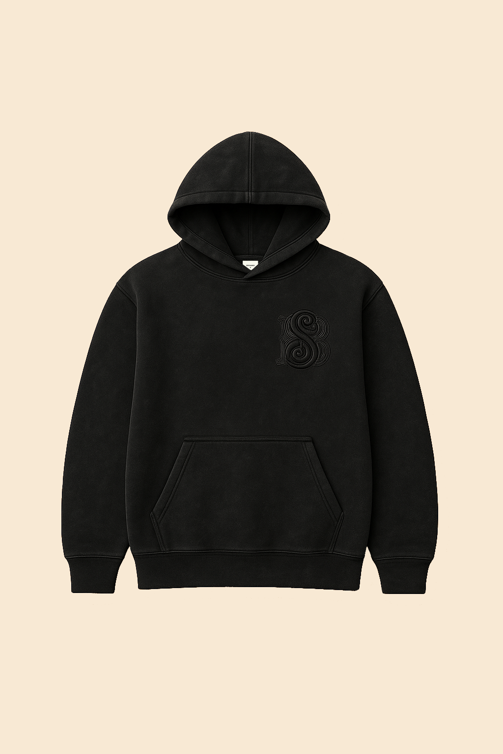 Hoodie logo puro algodón frisado orgánico premium